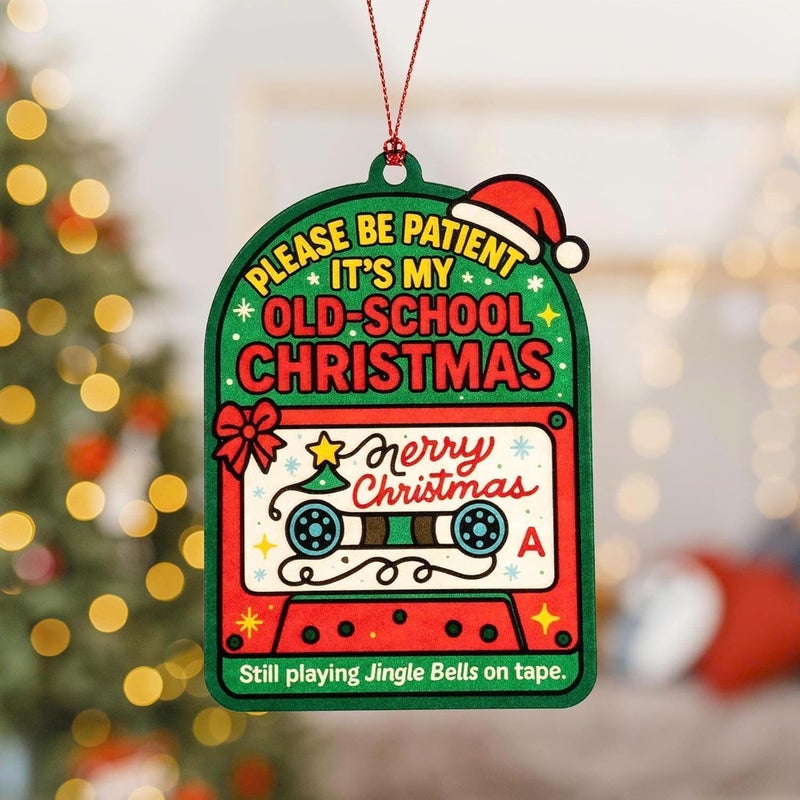 NELXI Old School Christmas Decorations, Funny Christmas Ornaments, Please Be Patient with Me Im from The 1900s, Gifts Exchange Idea, Retro Christmas Decorations, Xmas Decor, Funny Gifts - Image 5